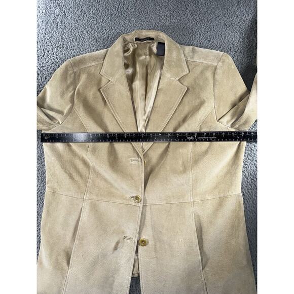 Liz Claiborne Suede Jacket Women 14W 3 Button - Picture 4 of 15